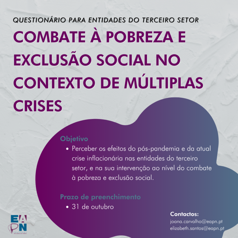 COMBATE À POBREZA E EXCLUSÃO SOCIAL NO CONTEXTO DE MÚLTIPLAS CRISES